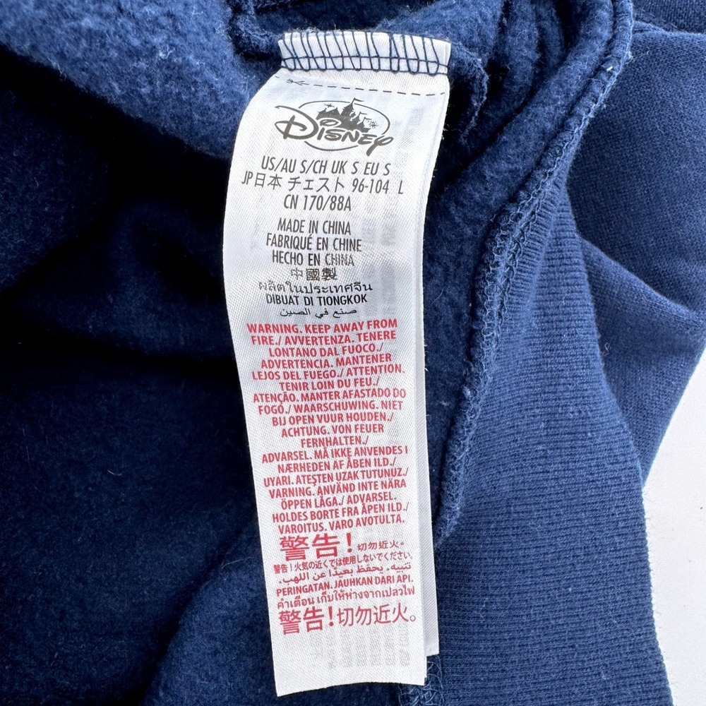 Disney Parks Mickey Mouse Zip Hoodie Small Navy Blue Walt Disney World 1928 - Picture 8 of 8